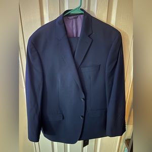 Sean John / Mens suit / 44s / NWT / Blue Plaid